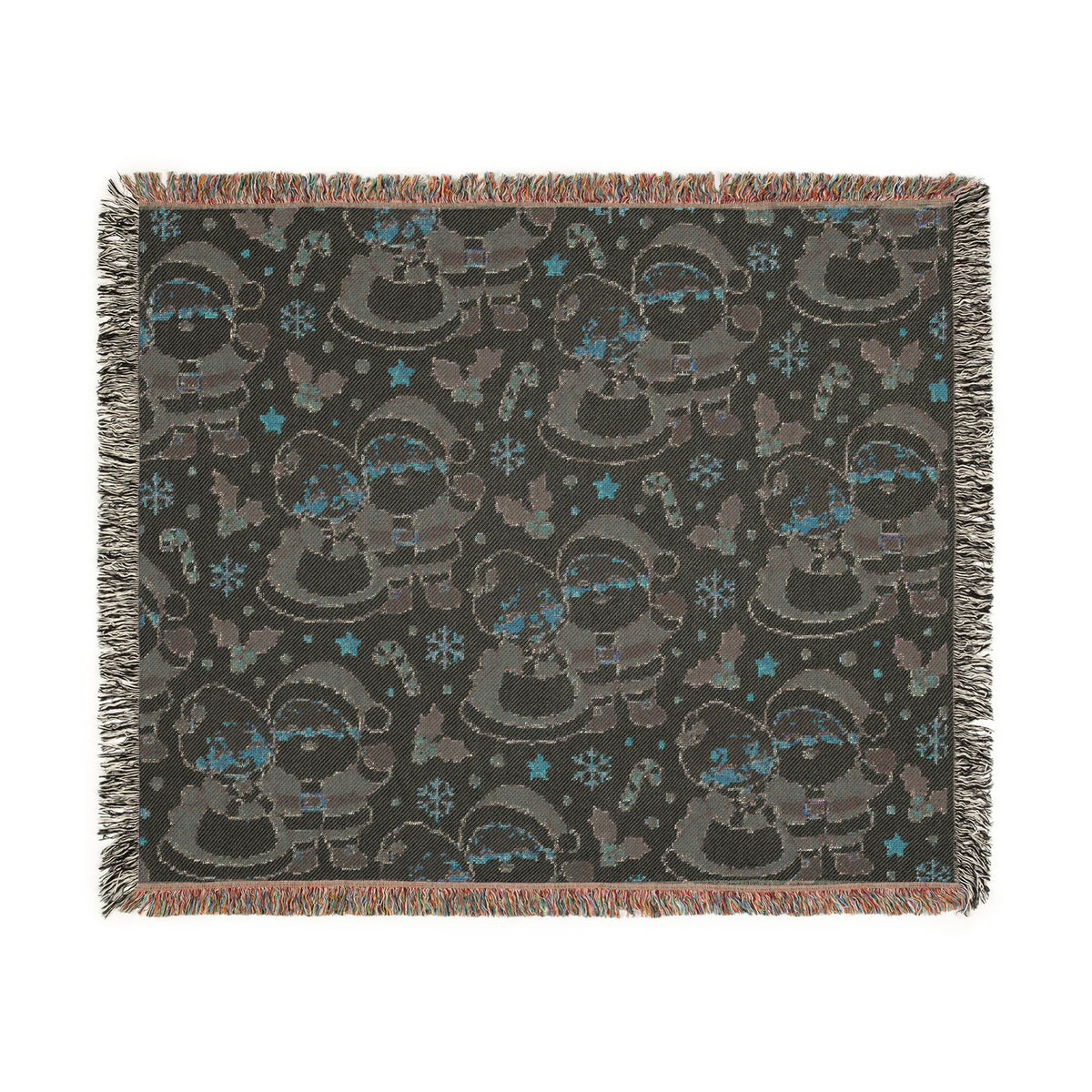 Mr. & Mrs. Claus Cozy Throw - Cream