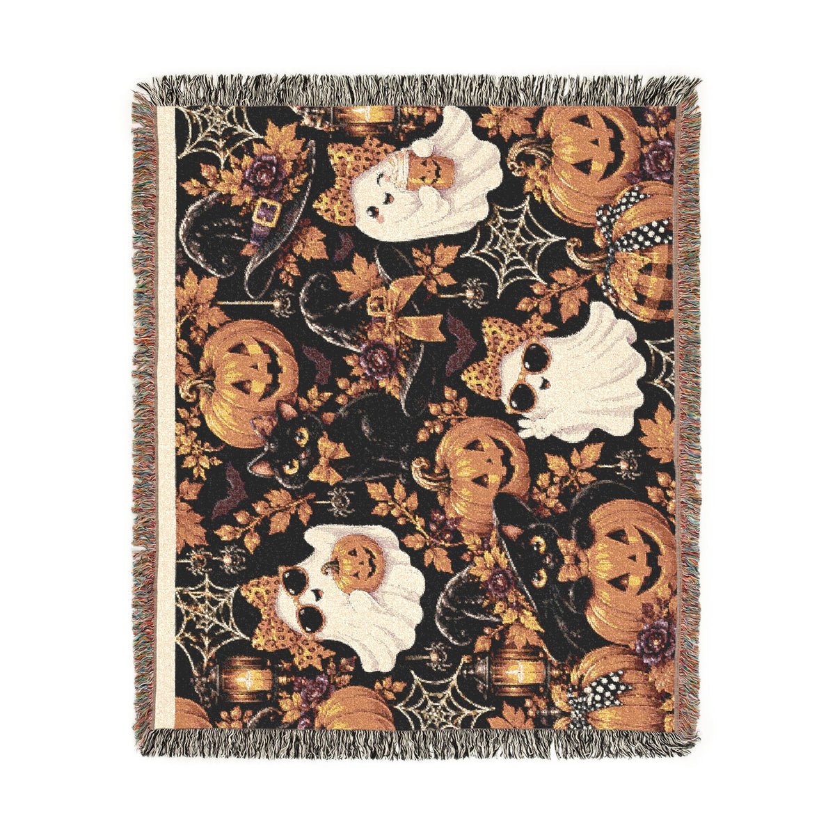 Spooky Chic Halloween Cozy Throw